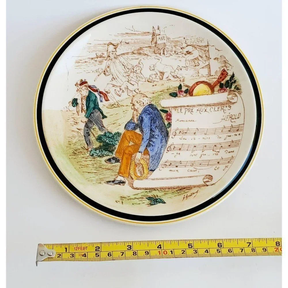2 Vernon Kilns Plates, Le Pre Aux Clercs Vernon